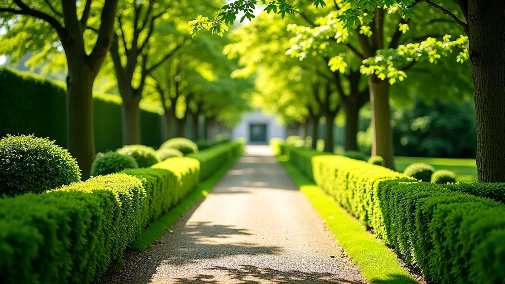 Scenic walking path through Kilkenny gardens